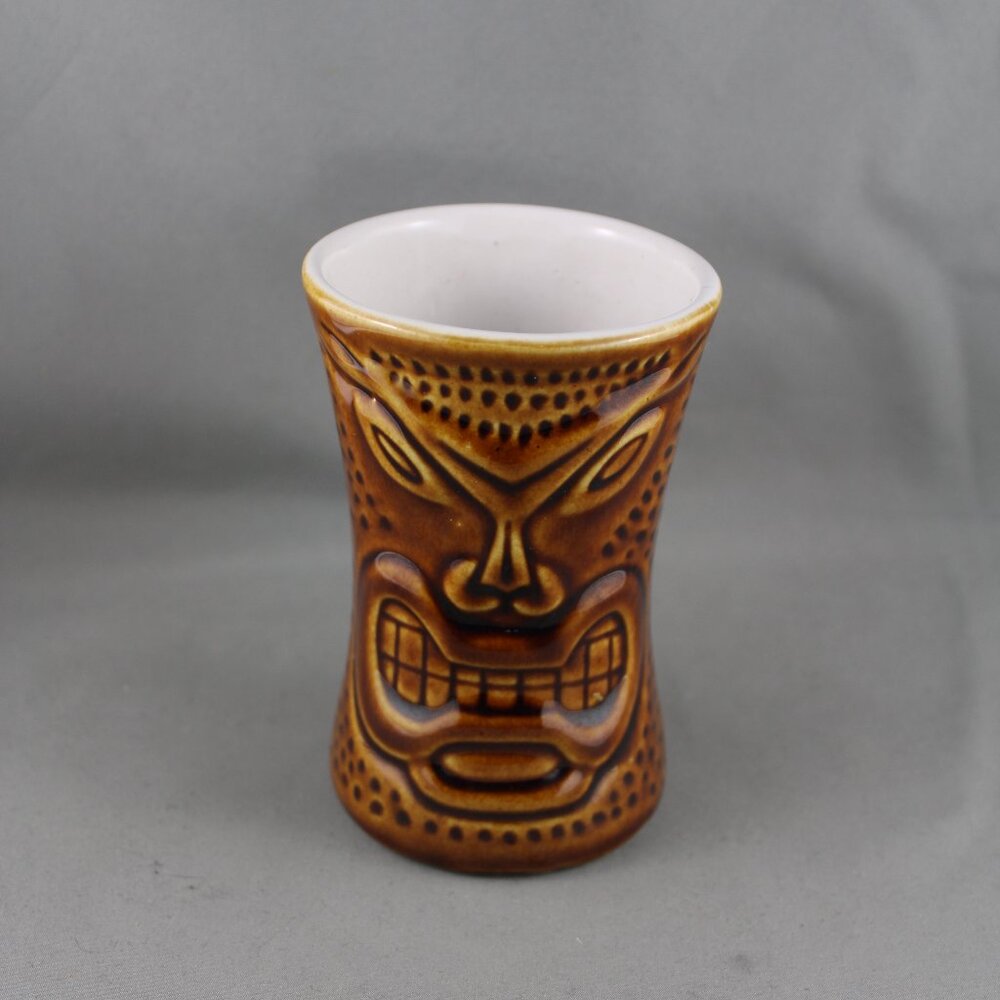 Vintage Tiki Mug - Fierce Ku Face Maui Lu Luau - Ceramic Mug by Daga